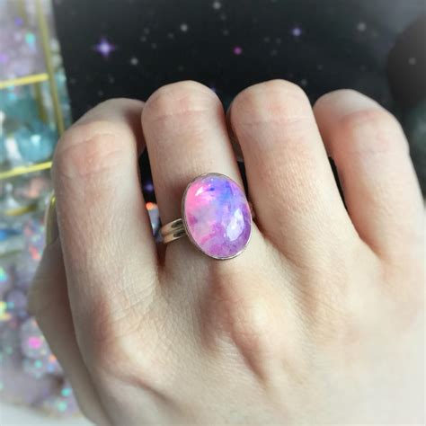 pink moonstone ring for sale